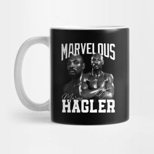 Marvelous Marvin Hagler Boxing Legend Signature Vintage Retro 80s 90s Bootleg Rap Style Mug